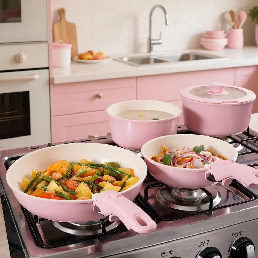Pink Cookware Set - Picture 3 of 4